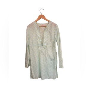 Victoria's Secret Swim Cover Up Kaftan Long Sleeve Medallion Print Women M/L